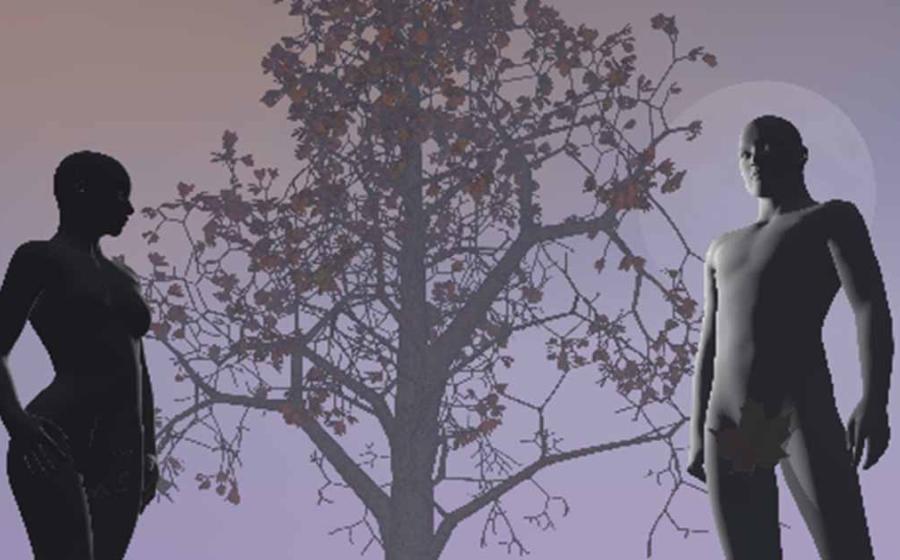 Adam and Eve illustration.  Source: Mariephotos/Adobe Stock