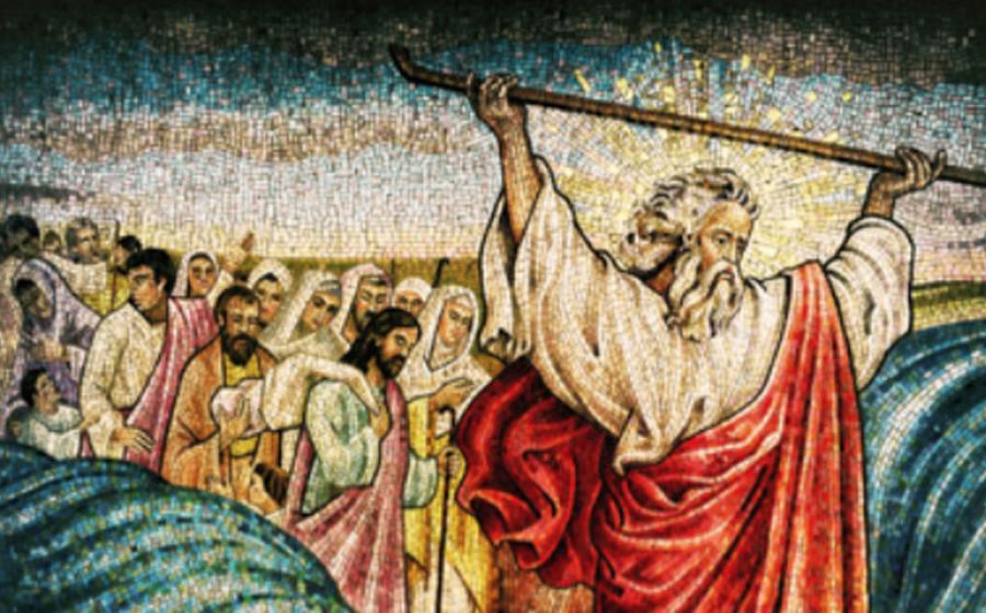 Moses crossing the Red Sea. Source: Davy Cheng / Adobe Stock.