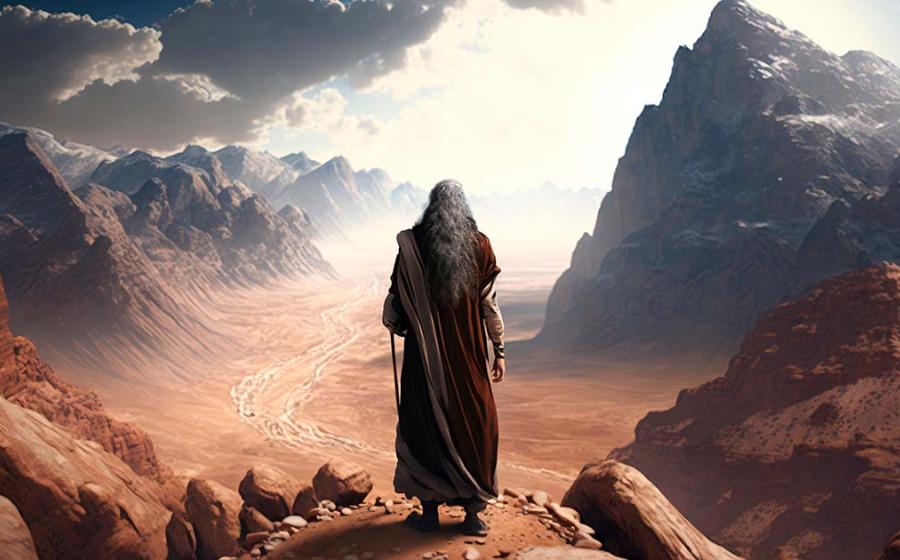 Moses parting the Red Sea. (pozitivo / Adobe Stock)