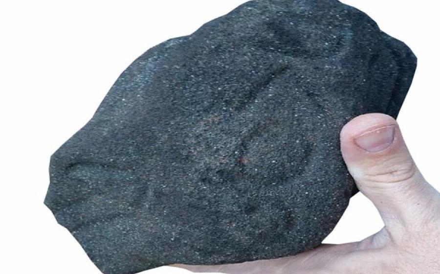 Multi-facet basalt artifact, Georgia, USA.