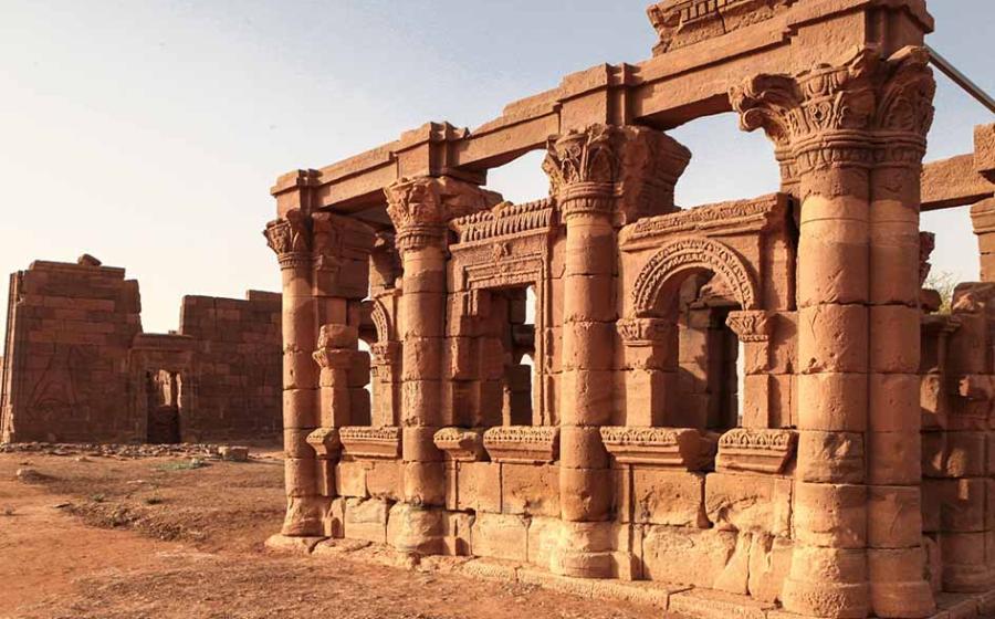 Roman Kiosk and Apedamak (lion god) temple in Naqa, Nubia Sudan. Source: YiannisMantas/Adobe Stock