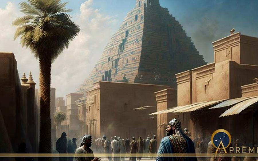 Top Image: Artist’s impression of ancient Akkadian city with a temple ( jambulart / Adobe Stock)