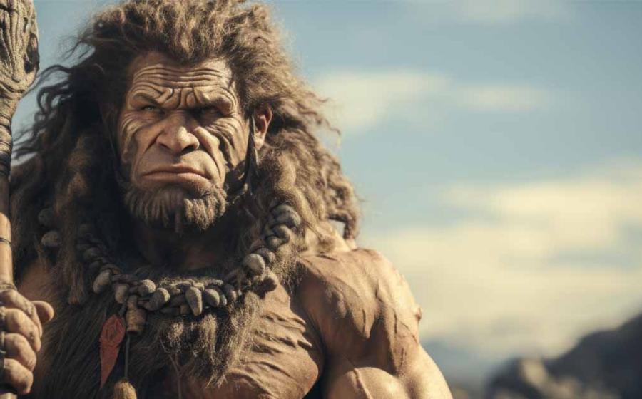 Very muscular looking AI generated Neanderthal. 	Source: NorLife/Adobe Stock