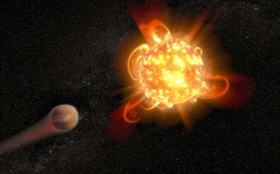 Superflares From Young Red Dwarf Stars Imperil Planets. The Nemesis star may be a dim Red Dwarf star. 