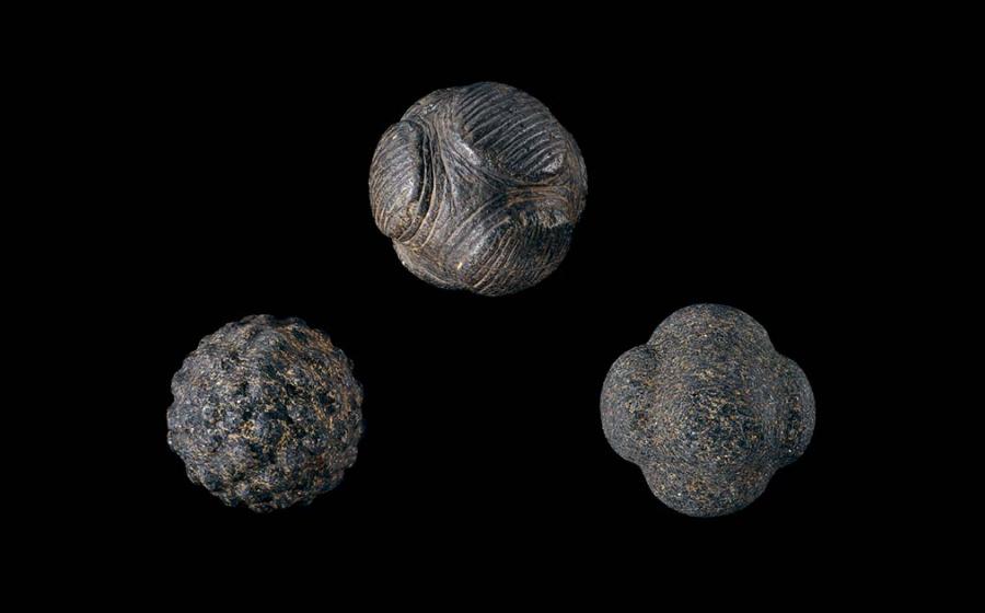 Neolithic stone balls in the British Museum. Source: British Museum / CC BY-NC-SA 4.0