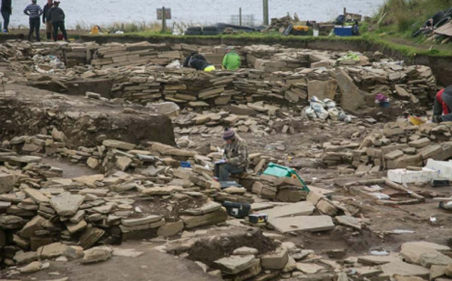Excavations at the Ness of Brodgar. Source: Ruth_W / CC BY-SA 2.0.