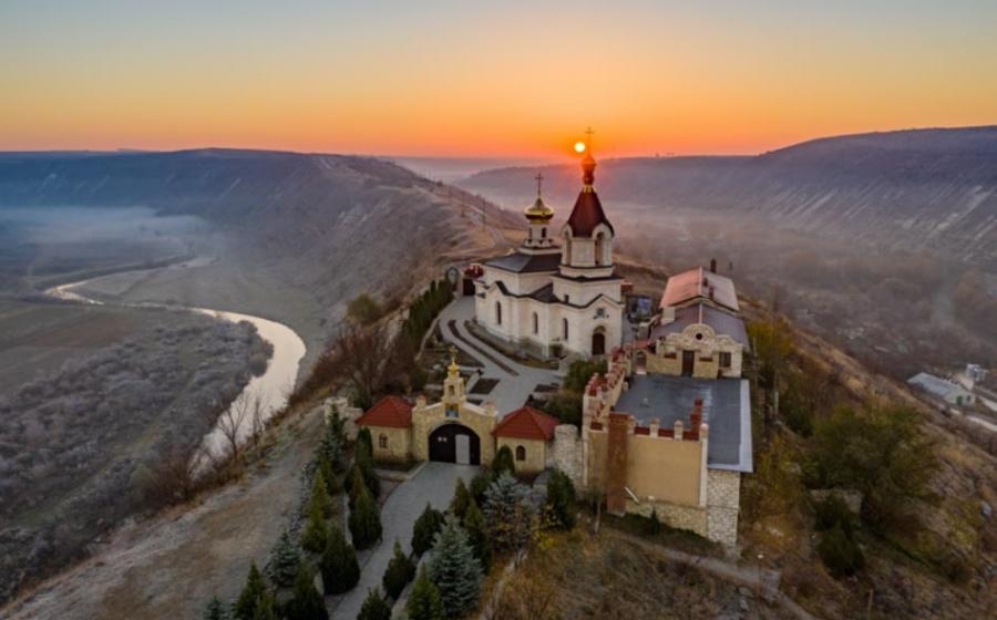 Sunrise, Old Orhei monastery, Republic of Moldova   Source: Calin Stan/Adobe Stock