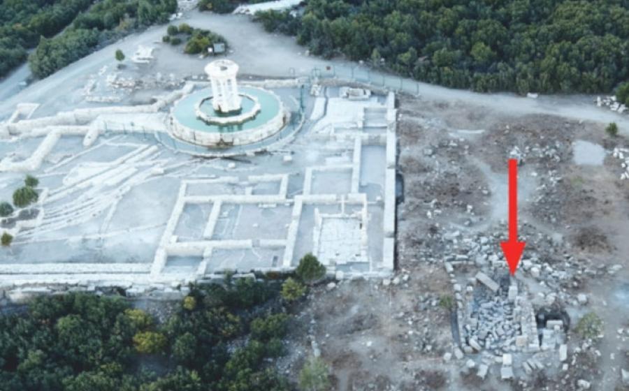 The excavation area where the oracle monument was found at Kibyra.