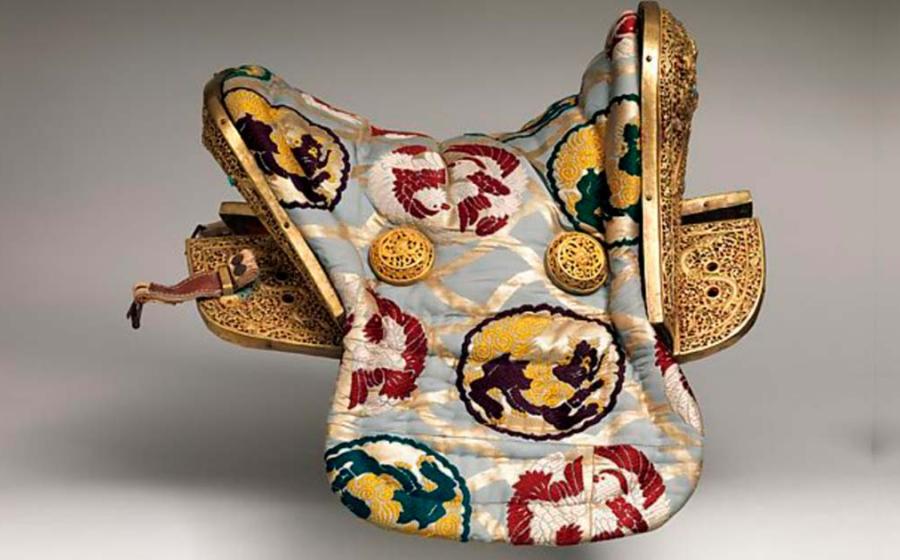 Tibetan horse saddle. Metropolitan Museum of Art / Public Domain.
