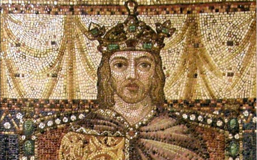 Otto I, Holy Roman Emperor mosaic, 1903, Berlin.