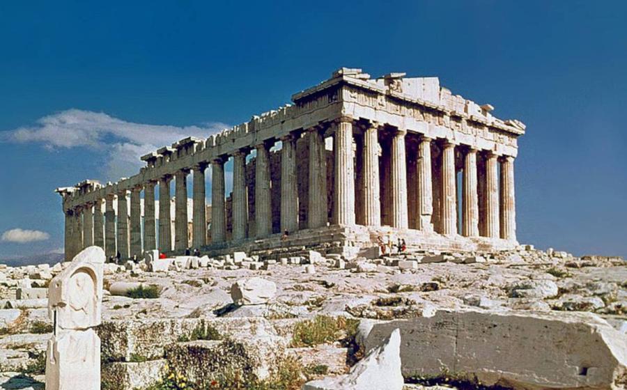 The Parthenon, Athens’ sparkling jewel from ancient Greece.