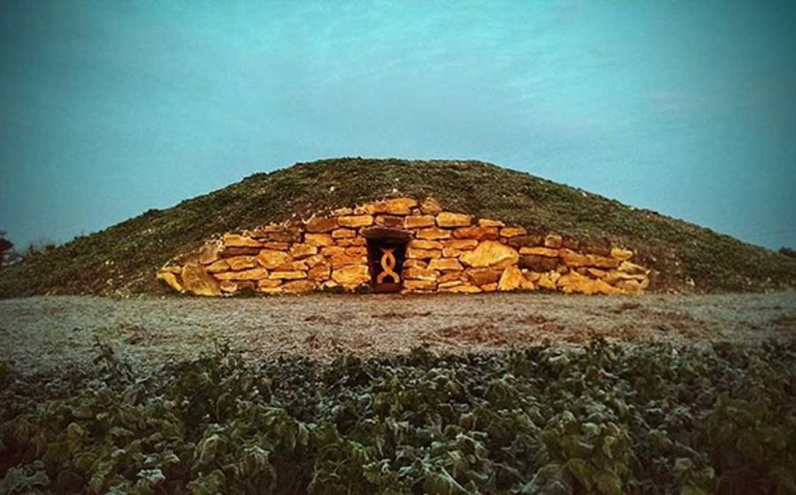 Modern Pagan Long Barrow at All Cannings, UK