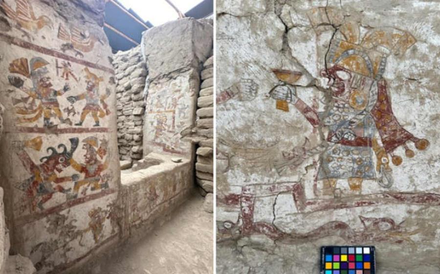 Painted Throne Room of a Powerful Moche Woman Revealed at Pañamarca