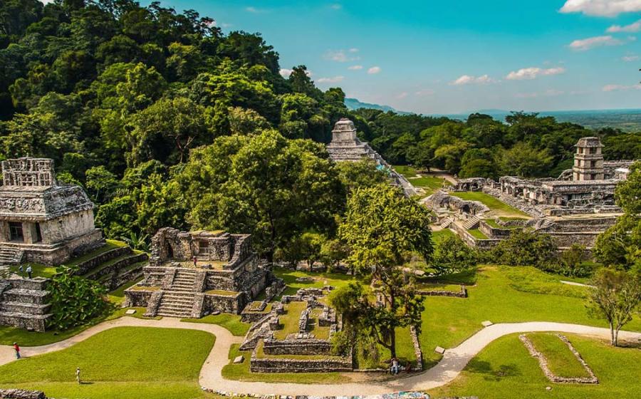 Ancient Mayan city of Palenque. Source: adolfousier / Adobe Stock.
