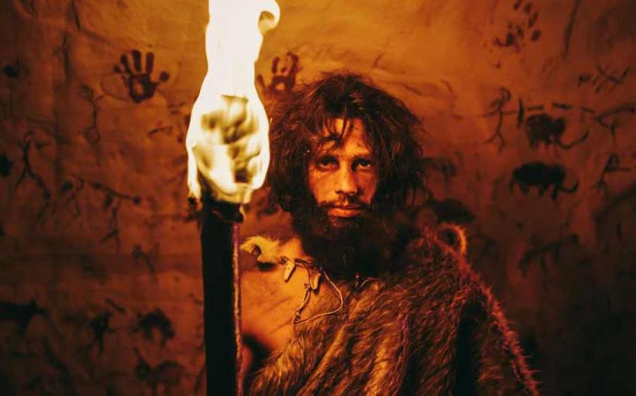 Paleolithic cave dwellers used torches, lamps, and fireplaces. Source: Gorodenkoff /Adobe Stock