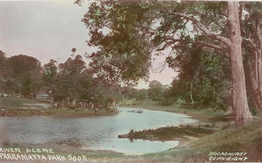 Old image of Parramatta River by Broadhurst, William Henry, 1855-1927	Source: Public Domain