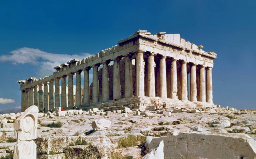 The Parthenon on the Acropolis in Athens