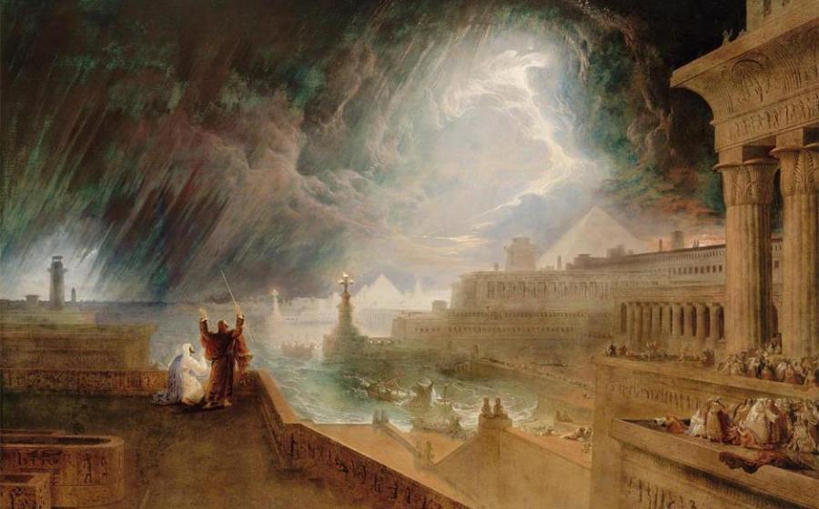 John Martin’s “Seventh Plague of Egypt” (1823), in the Museum of Fine Arts, Boston, Ascension Number 60.1157. Source: Public Domain