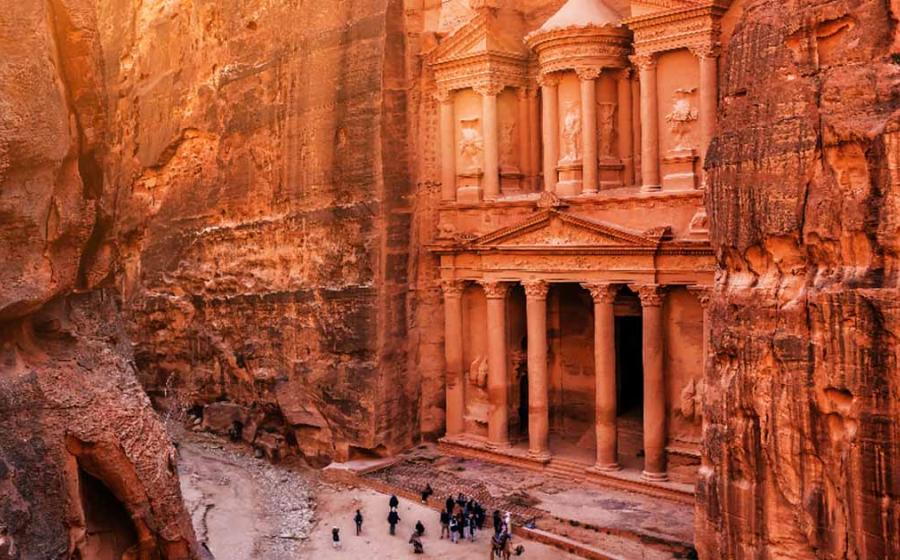Al Khazneh (The Treasury) in Petra.	Source: Volodymyr Shevchuk/Adobe Stock