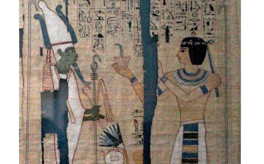 Pinudjem II as Theban High Priest of Amun. From his Book of the Dead. 