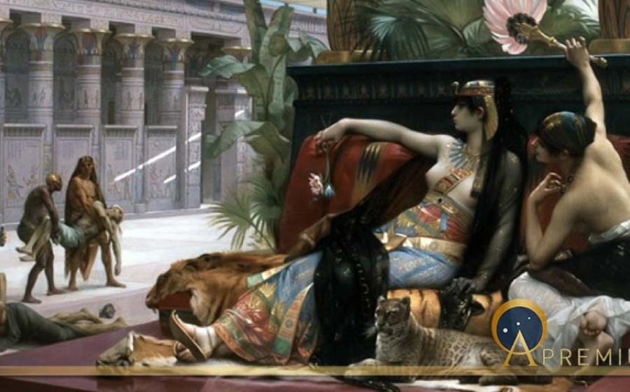 Cleopatra Testing Poisons on Condemned Prisoners by Alexandre Cabanel (1887) (Public Domain)