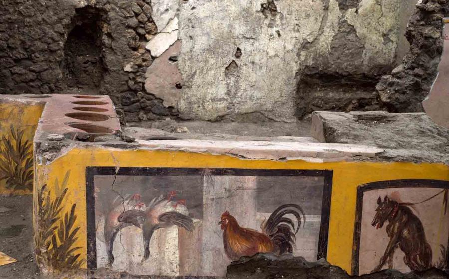 A place that sold street food, buried beneath volcanic debris for almost 2000 years, is to reopen in Pompeii, Italy next Easter. The Pompeii food stall is an amazing discovery for so many reasons. 