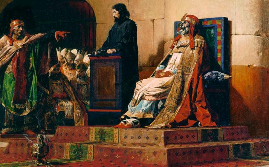 Jean-Paul Laurens, Le Pape Formose et Étienne VII ("Pope Formosus and Stephen VII"), 1870. Source: Public domain