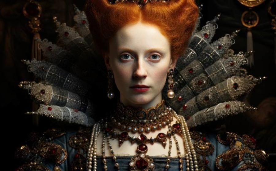 Portrait of the royal Queen Elizabeth I. AI generated image. Source: AS Photo Family/Adobe Stock