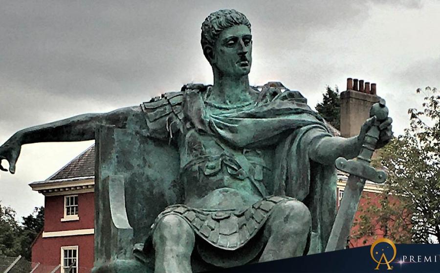 Constantine, bronze statue of 1998 by Philip Jackson at York
