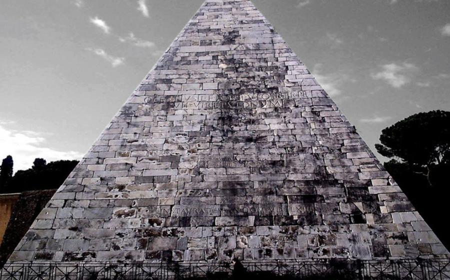 The Pyramid of Cestius, Rome