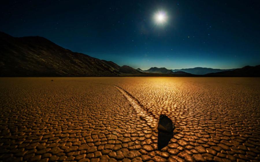 A Racetrack Playa Sailing Stone. 