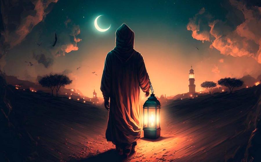 A tired Muslim woman awakening early during Ramadan. (Odua Images/Adobe Stock)