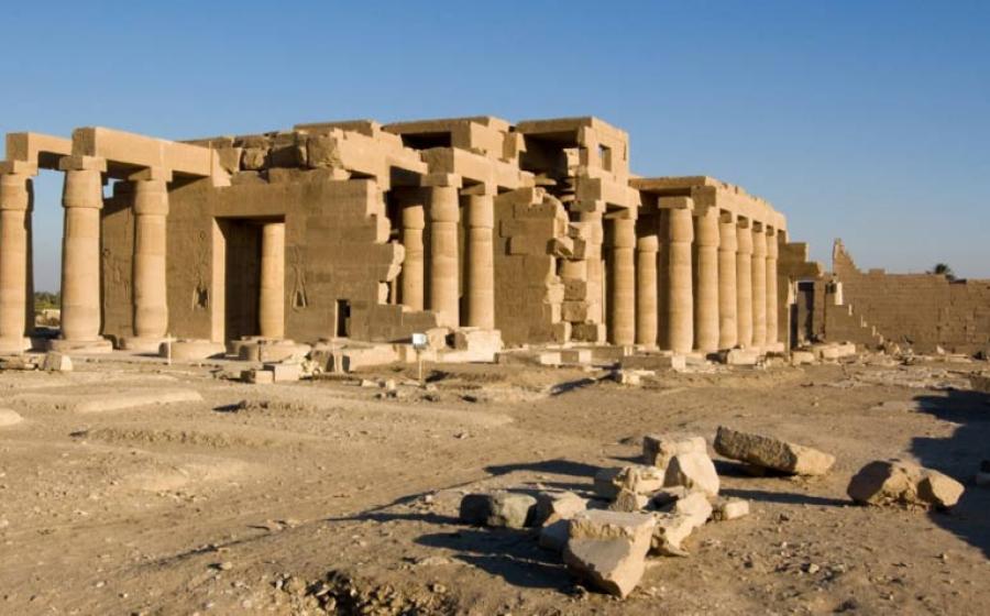 The Ramasseum, mortuary temple of Pharaoh Ramesses II, in Luxor