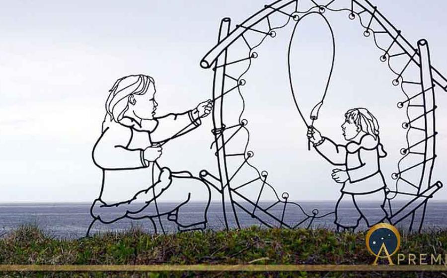 An artistic depiction of the Maritime Archaic culture, at the Port au Choix Archaeological Site. The Maritime Archaic peoples were the first to settle Newfoundland. (David W Enstrom / CC BY-SA 4.0)