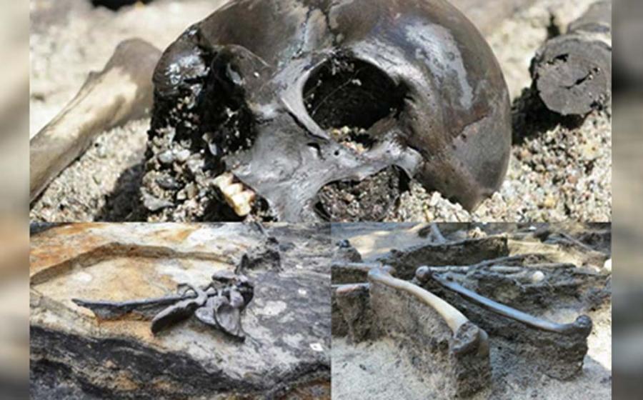 Remains of 82 individuals have be recovered from the Alken Enge site.