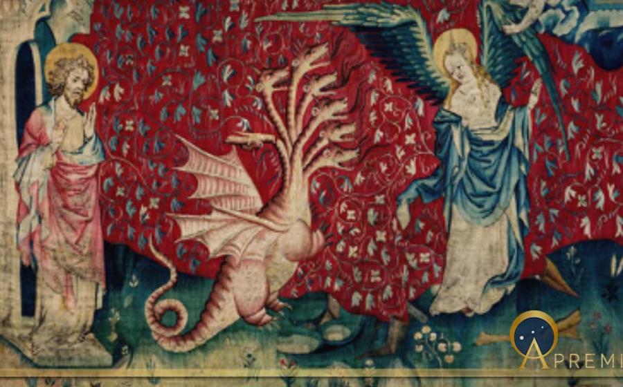 The Woman Clothed in the Sun. The Tapestries of the Apocalypse (Château d’Angers) by Nicolas Bataille and Robert Poinçon (1375 and 1382) (PMRMaeyaert/ CC BY-SA 4.0)