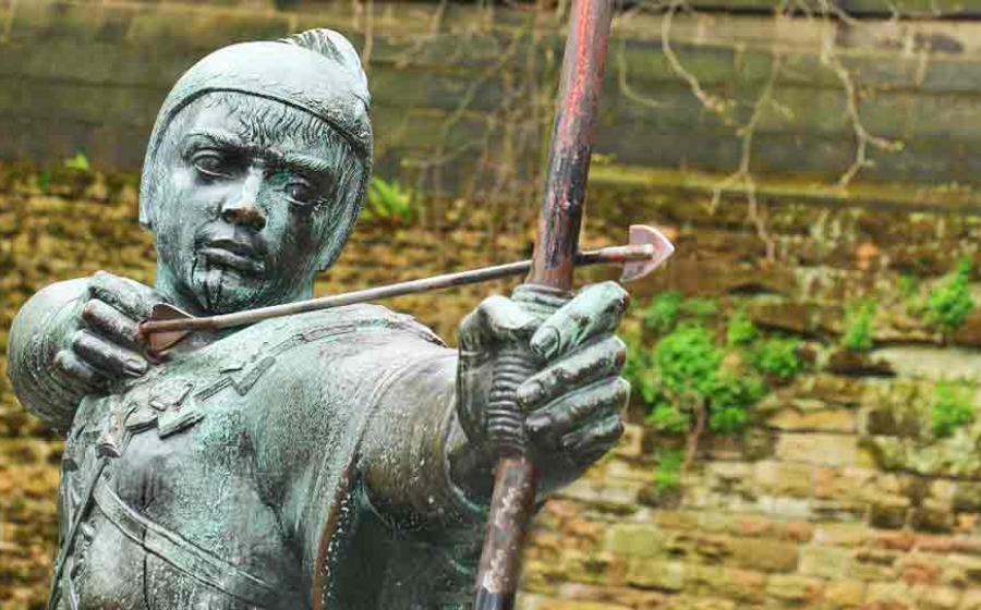 Statue of Robin Hood.  Source: Lucian Milasan/Adobe Stock