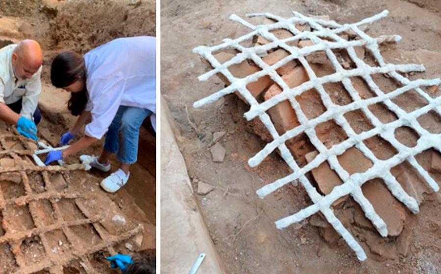Archaeologists have discovered the remains of iron window bars at the recently unearthed Roman baths excavated in Mérida, Spain. Source: Consortium of the Monumental City of Mérida