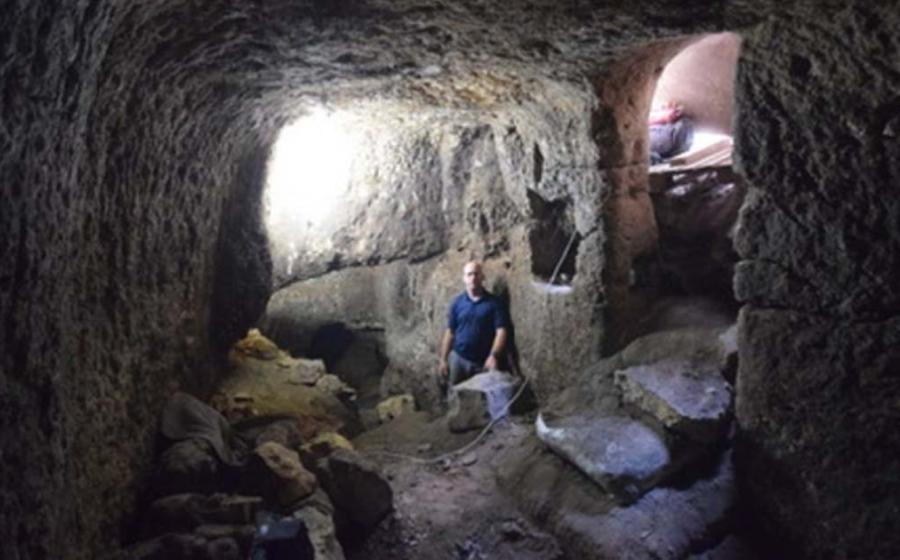 Roman-era stables discovered in the Galilean village of Eilabun, Israel.