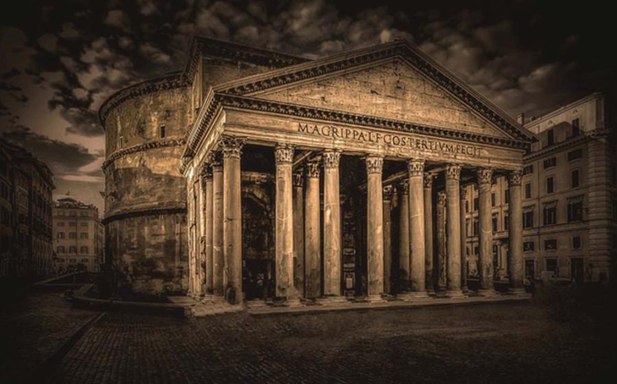 The Pantheon is an iconic example of beautiful Roman architecture