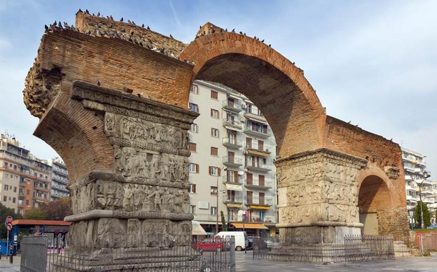The Arch and Rotunda, Remains of a Vast Palace Complex Built by Galerius