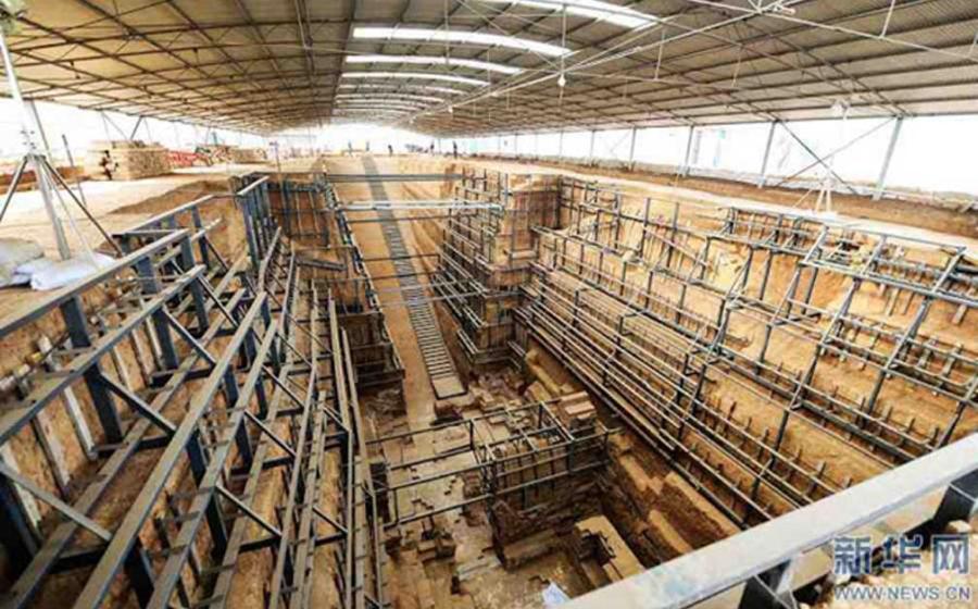 The royal tomb unearthed in Henan province, which may belong to the empress of Cao Rui (news.cn)