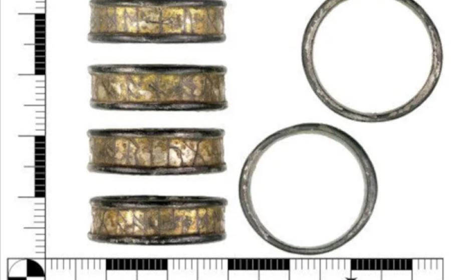 Runic ring found in Lincolnshire, England.