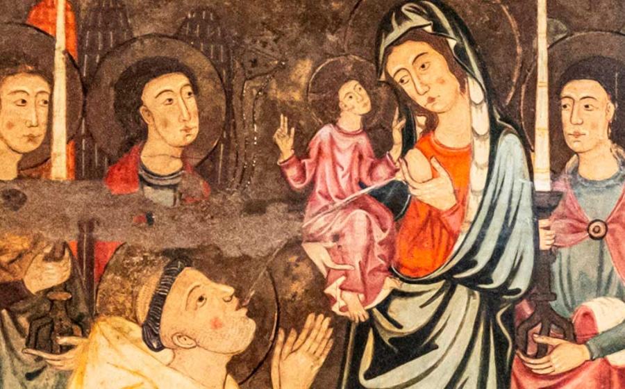 Saint Bernard and the Virgin by Alonso Cano. Source: Public domain