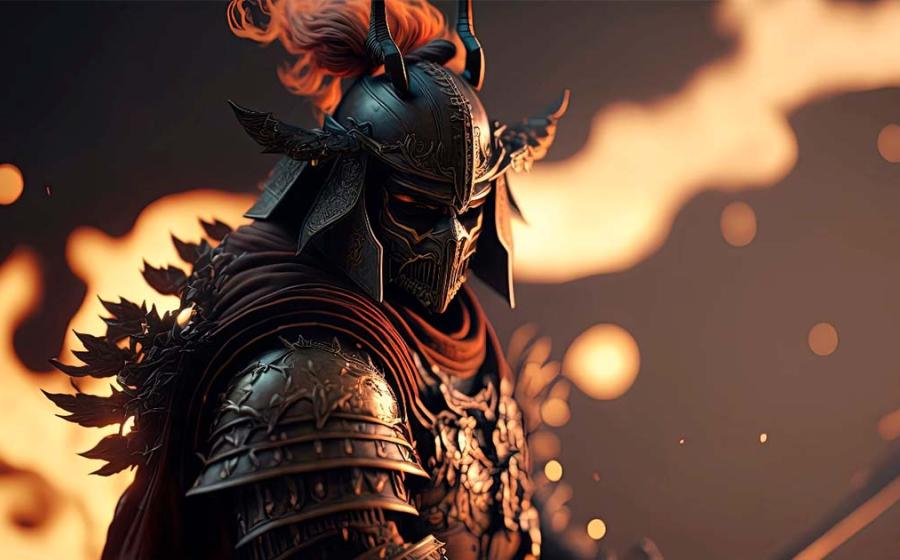 Samurai warrior ready for battle. Source: DigitalGenetics / Adobe Stock.