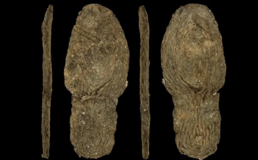 2,400-year-old esparto grass sandals. 