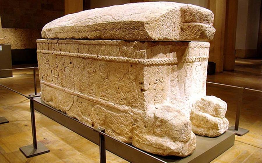 Inscribed Curse on the Sarcophagus of King Ahiram Displays Earliest Use of Phoenician Alphabet