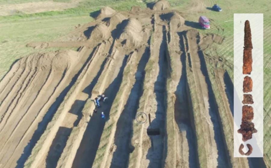 The location of the Sarmatian burial in Shchaslyvtseve in the Kherson region of Ukraine. 