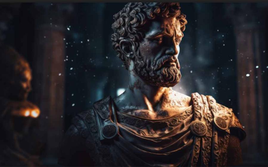 Septimius Severus bust sculpture, former Roman emperor. Generative AI. Source: NorLife/Adobe Stock