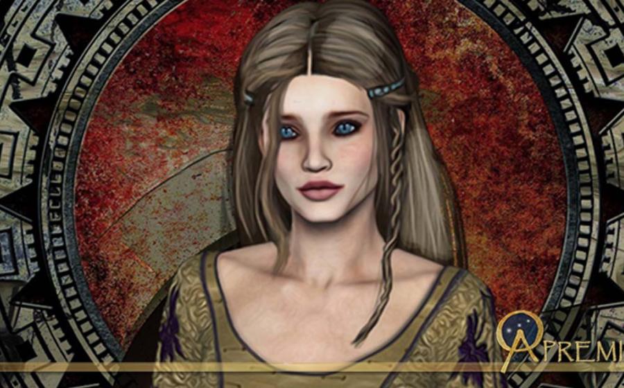 Medieval-themed illustration of a young woman; representative image only 